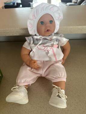 Zapf Creation Baby Born Interactive Baby Doll with Soft Body and Blonde Eyelashe